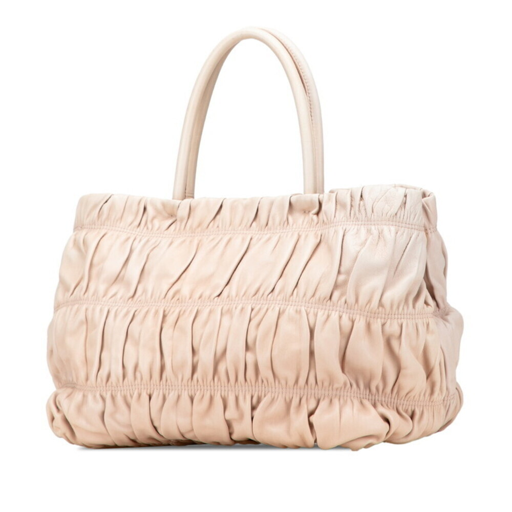 PRADA Cream Leather Shoulder Bag - Picture 2 of 9